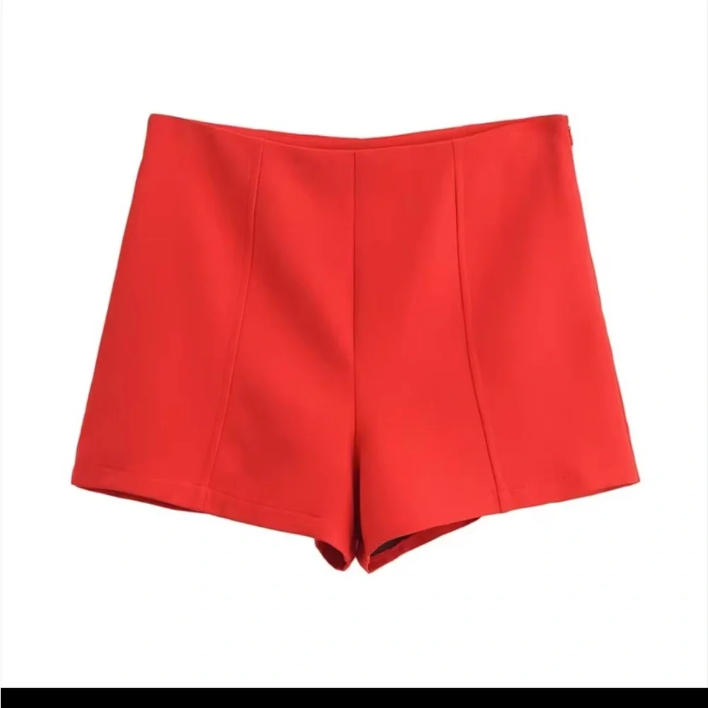 REVOLVE Red High Waist Women Shorts and Crop Top S - Picture 3 of 3